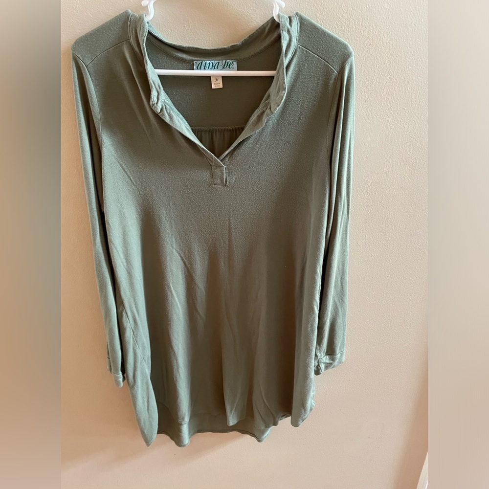 Dina be Green long sleeve dress